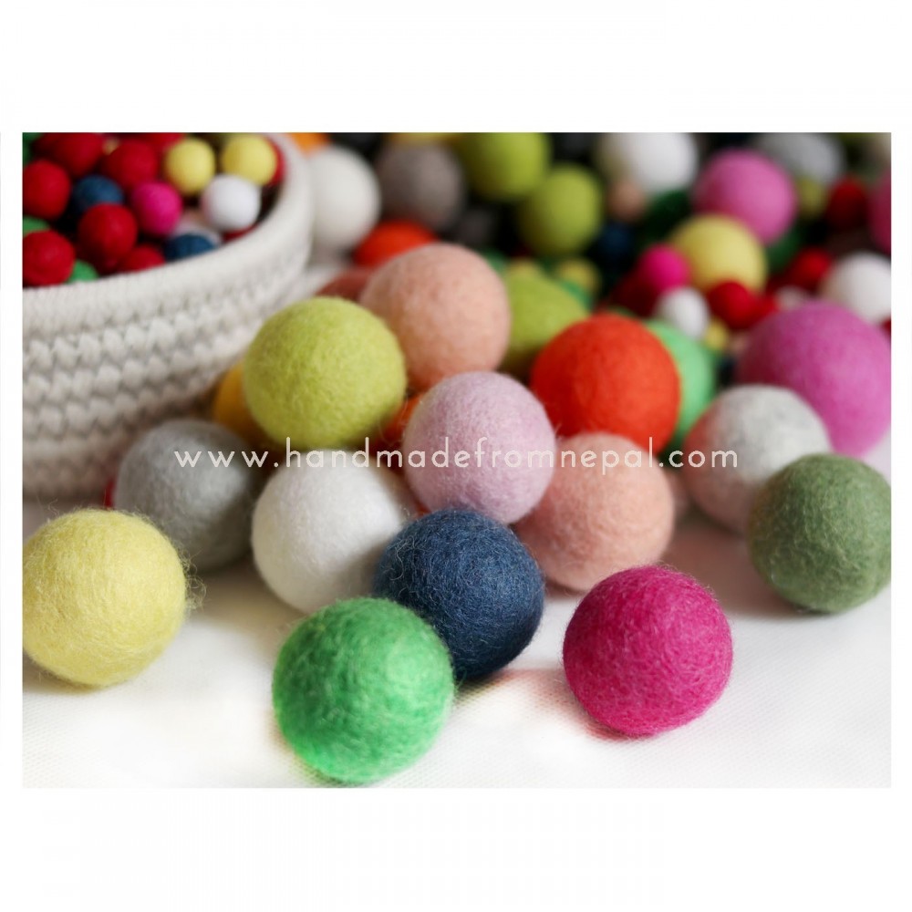 wool felt balls wholesale